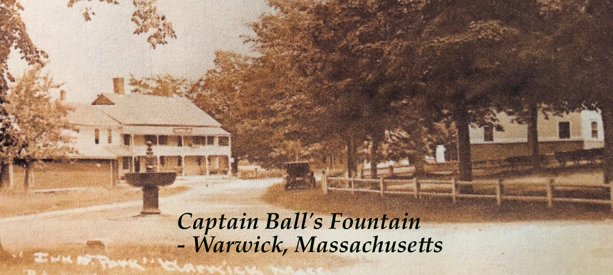 Captain Ball's Fountain in Warwick, Massachusetts